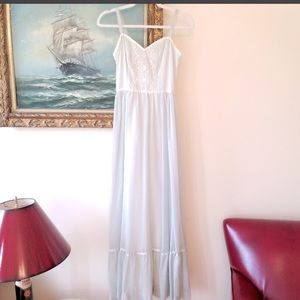 Gunne Sax vintage blue Romantic Renaissance Bridal dress xs/0 (1970s size 5)